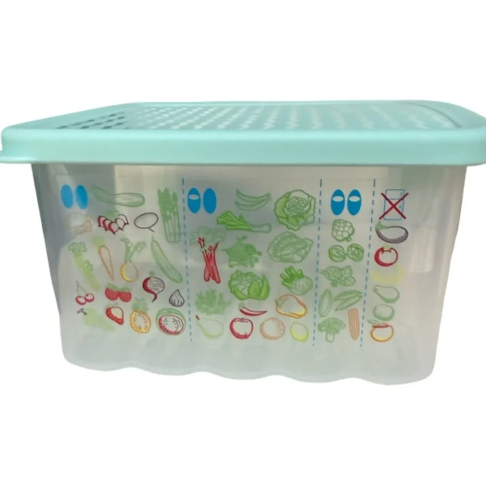 Tupperware FridgeSmart Containers - Light Blue and Yellow